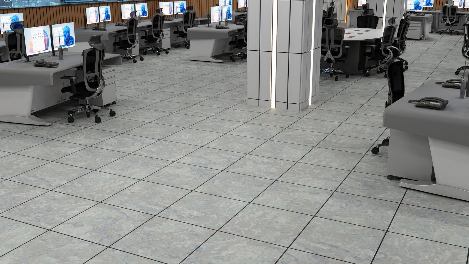 control room flooring